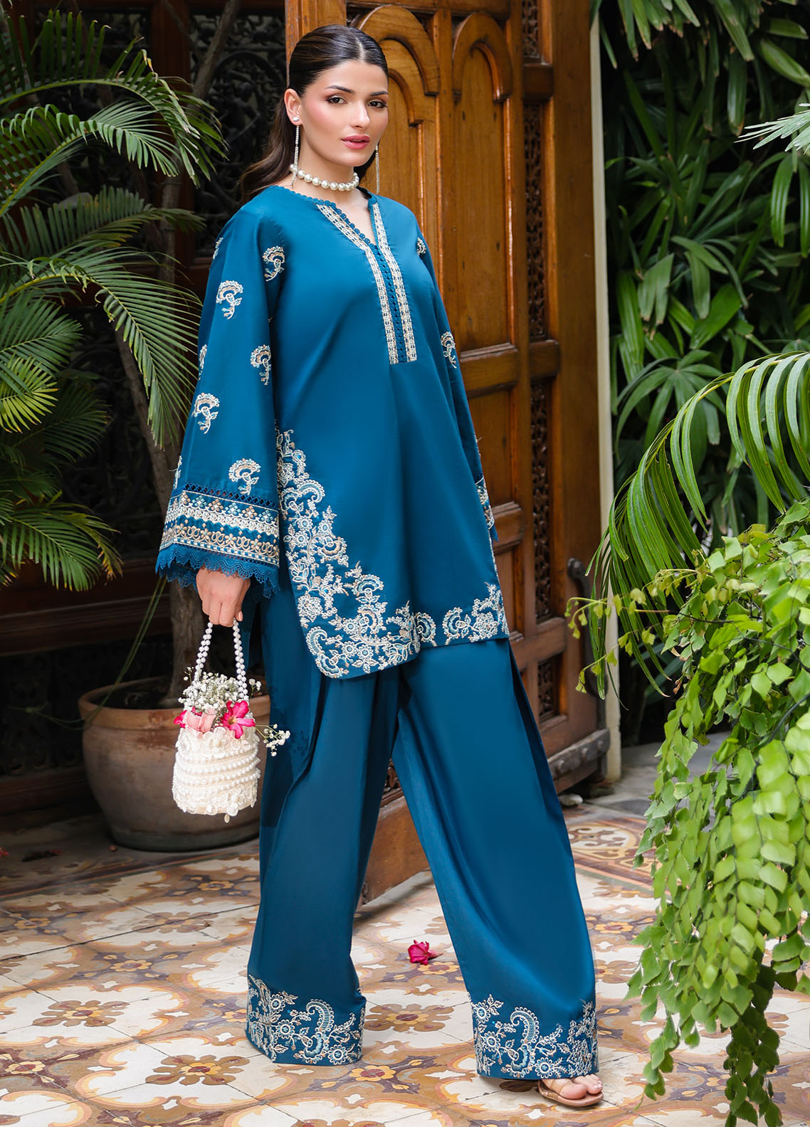 Sahane | Lovent Embroidered Pret 25 | ME23001 Euphoria by Maria Faisal - Registered Vendor of : Sahane - type : Ladies Clothes - 100% original wedding dresses