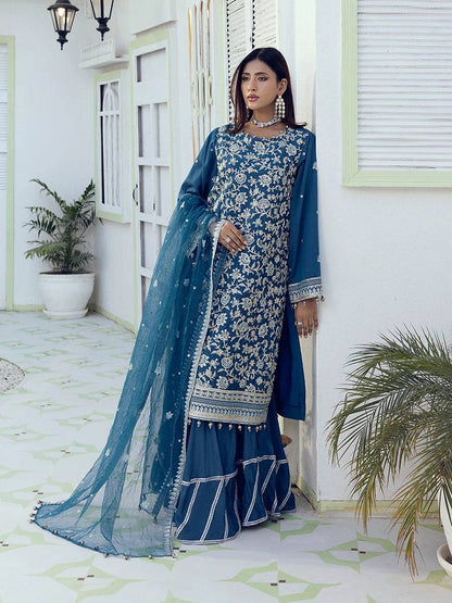 Salitex | Signature Festive Chiffon | NO002 by Maria Faisal - Registered Vendor of : Salitex - type : Ladies Clothes - 100% original wedding dresses