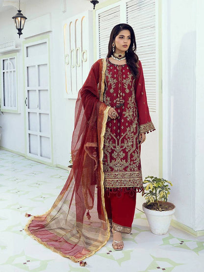 Salitex | Signature Festive Chiffon | NO008 by Maria Faisal - Registered Vendor of : Salitex - type : Ladies Clothes - 100% original wedding dresses