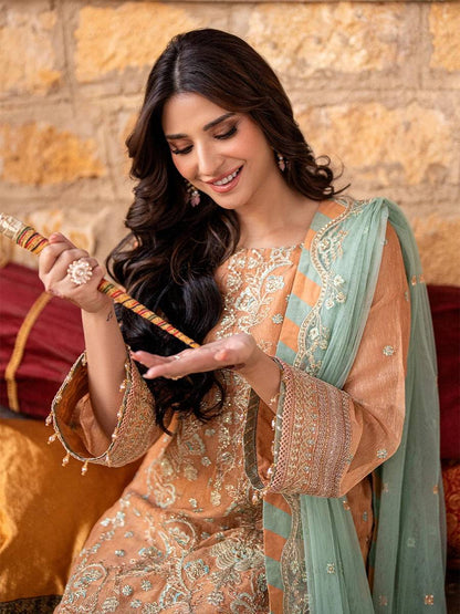 Salitex | Shehnai Festive | No032 by Maria Faisal - Registered Vendor of : Salitex - type : Ladies Clothes - 100% original wedding dresses