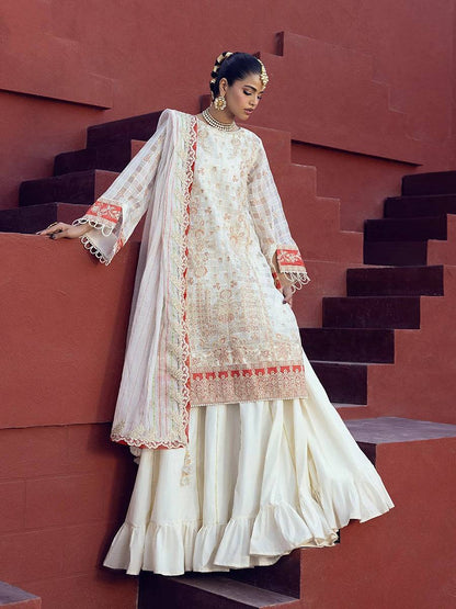 Salitex | Signature Festive Chiffon | JI024 by Maria Faisal - Registered Vendor of : Salitex - type : Ladies Clothes - 100% original wedding dresses