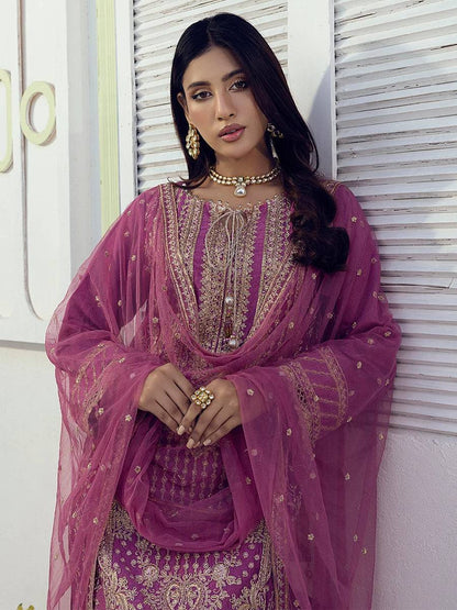 Salitex | Signature Festive Chiffon | NO004 by Maria Faisal - Registered Vendor of : Salitex - type : Ladies Clothes - 100% original wedding dresses