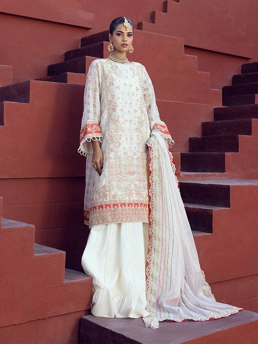 Salitex | Signature Festive Chiffon | JI024 by Maria Faisal - Registered Vendor of : Salitex - type : Ladies Clothes - 100% original wedding dresses