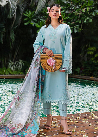 Sahane | Lovent Embroidered Pret 25 | ME23004 Celeste by Maria Faisal - Registered Vendor of : Sahane - type : Ladies Clothes - 100% original wedding dresses