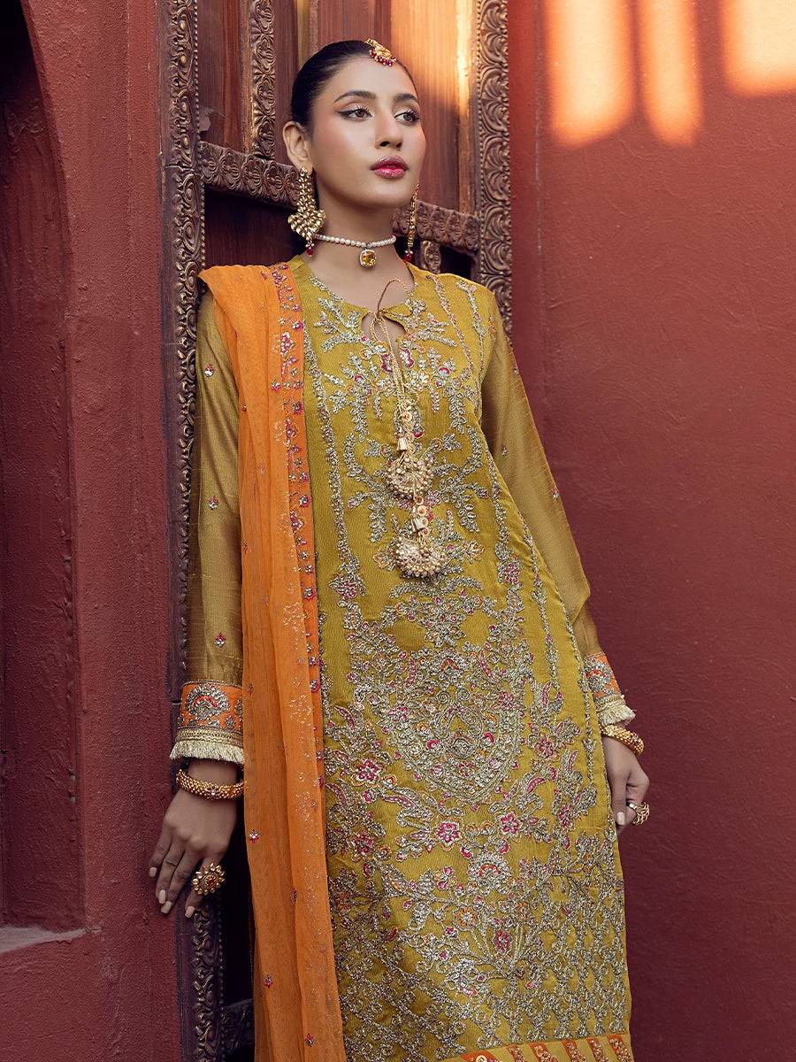 Salitex | Signature Festive Chiffon | JI023 by Maria Faisal - Registered Vendor of : Salitex - type : Ladies Clothes - 100% original wedding dresses