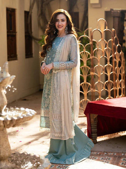 Salitex | Shehnai Festive | JI043 by Maria Faisal - Registered Vendor of : Salitex - type : Ladies Clothes - 100% original wedding dresses