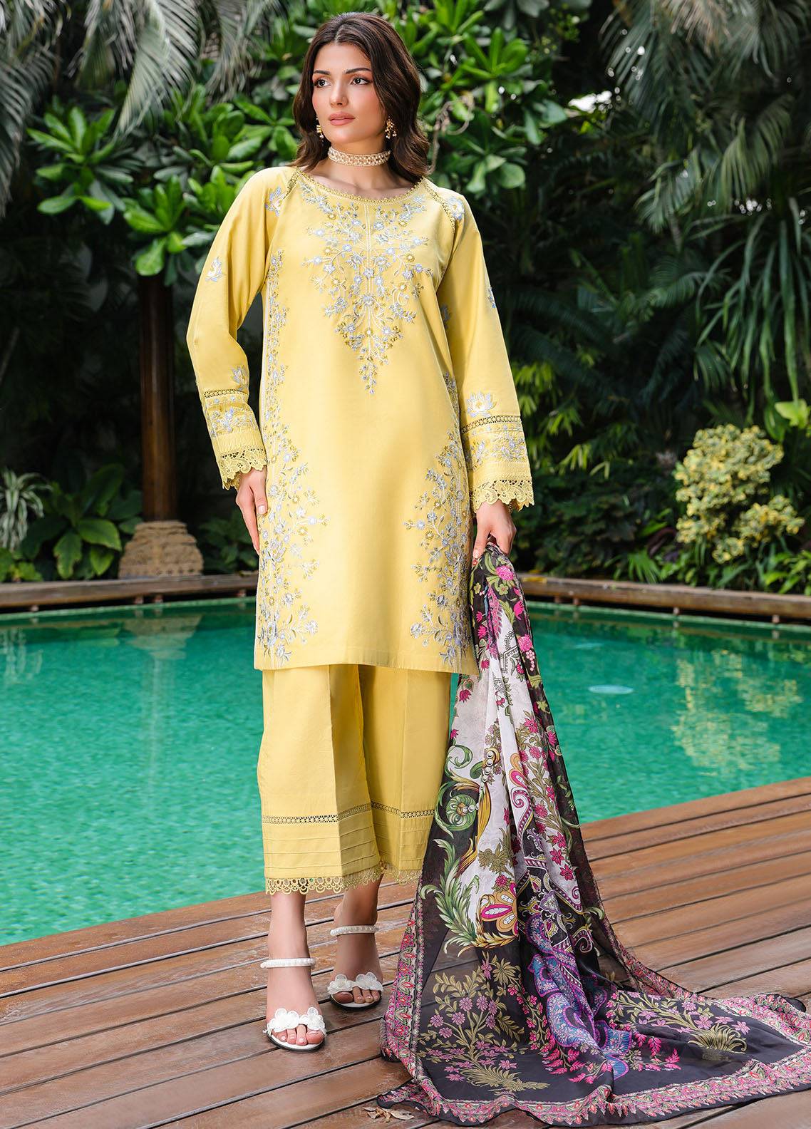 Sahane | Lovent Embroidered Pret 25 | ME23006 Corina by Maria Faisal - Registered Vendor of : Sahane - type : Ladies Clothes - 100% original wedding dresses