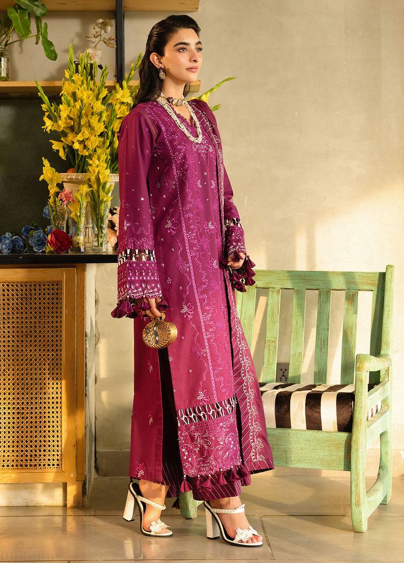 Sahane | In Laws in Lawn Eid Edit | CT-21002 Berry by Maria Faisal - Registered Vendor of : Sahane - type : Ladies Clothes - 100% original wedding dresses