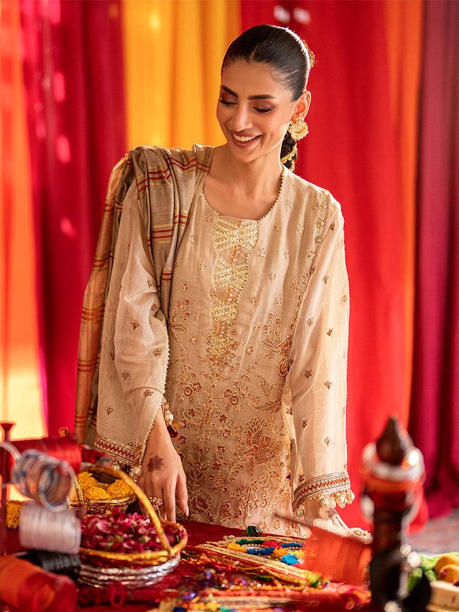 Salitex | Shehnai Festive | JI011 by Maria Faisal - Registered Vendor of : Salitex - type : Ladies Clothes - 100% original wedding dresses