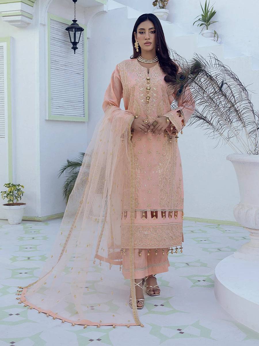 Salitex | Signature Festive Chiffon | NO007 by Maria Faisal - Registered Vendor of : Salitex - type : Ladies Clothes - 100% original wedding dresses