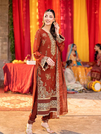Salitex | Shehnai Festive | JI037 by Maria Faisal - Registered Vendor of : Salitex - type : Ladies Clothes - 100% original wedding dresses