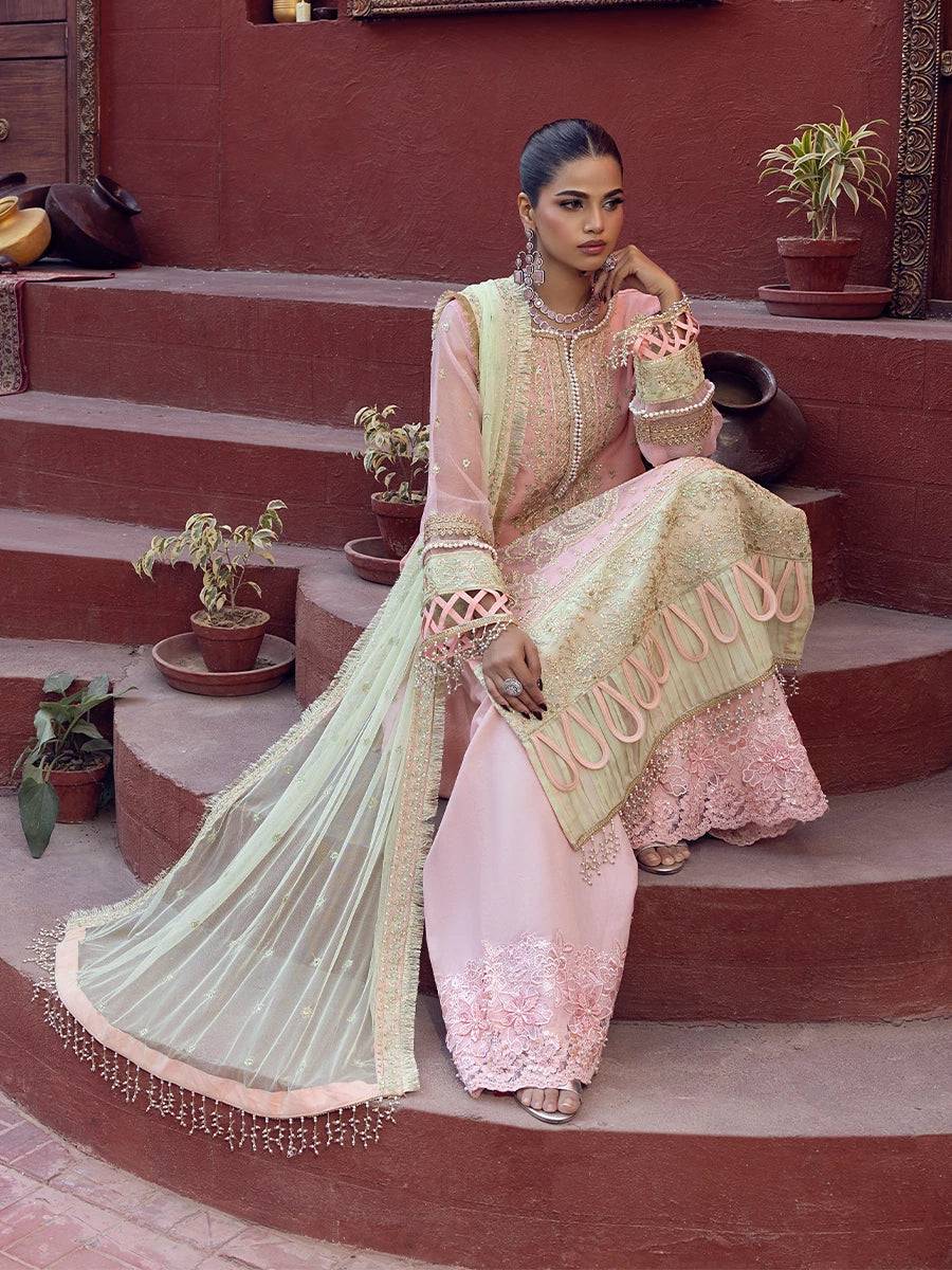 Salitex | Signature Festive Chiffon | JI016 by Maria Faisal - Registered Vendor of : Salitex - type : Ladies Clothes - 100% original wedding dresses