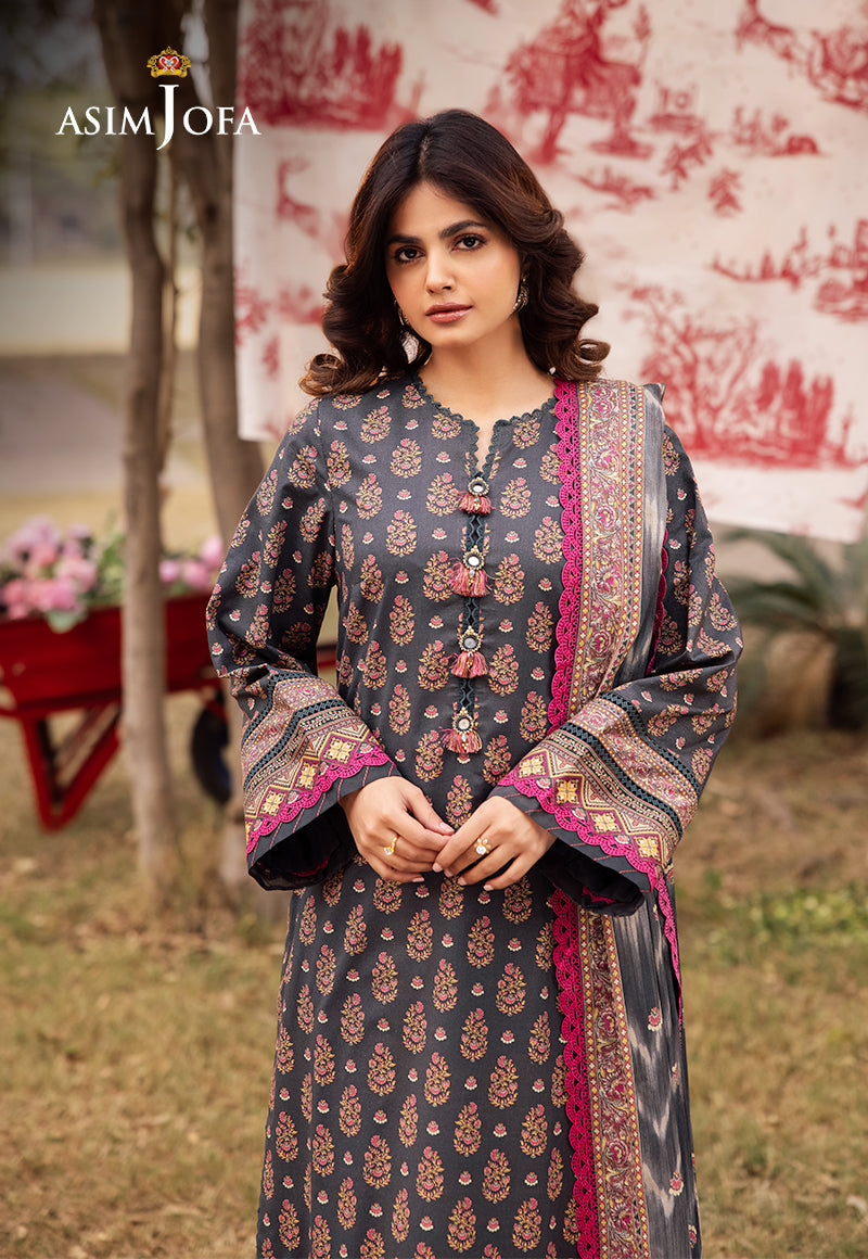 Asim Jofa | Prints Drop 2 | AJUBJ-49 - Designer Dress with Intricate embroidery and embellishments. Shop elegent wedding dress at Maria Faisal.