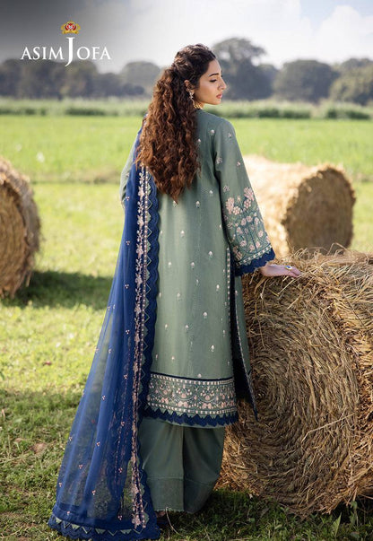 Asim Jofa | Luxury Lawn 25 | AJELL-14 by Maria Faisal - Registered Vendor of : Asim Jofa - type : Ladies Clothes - 100% original wedding dresses