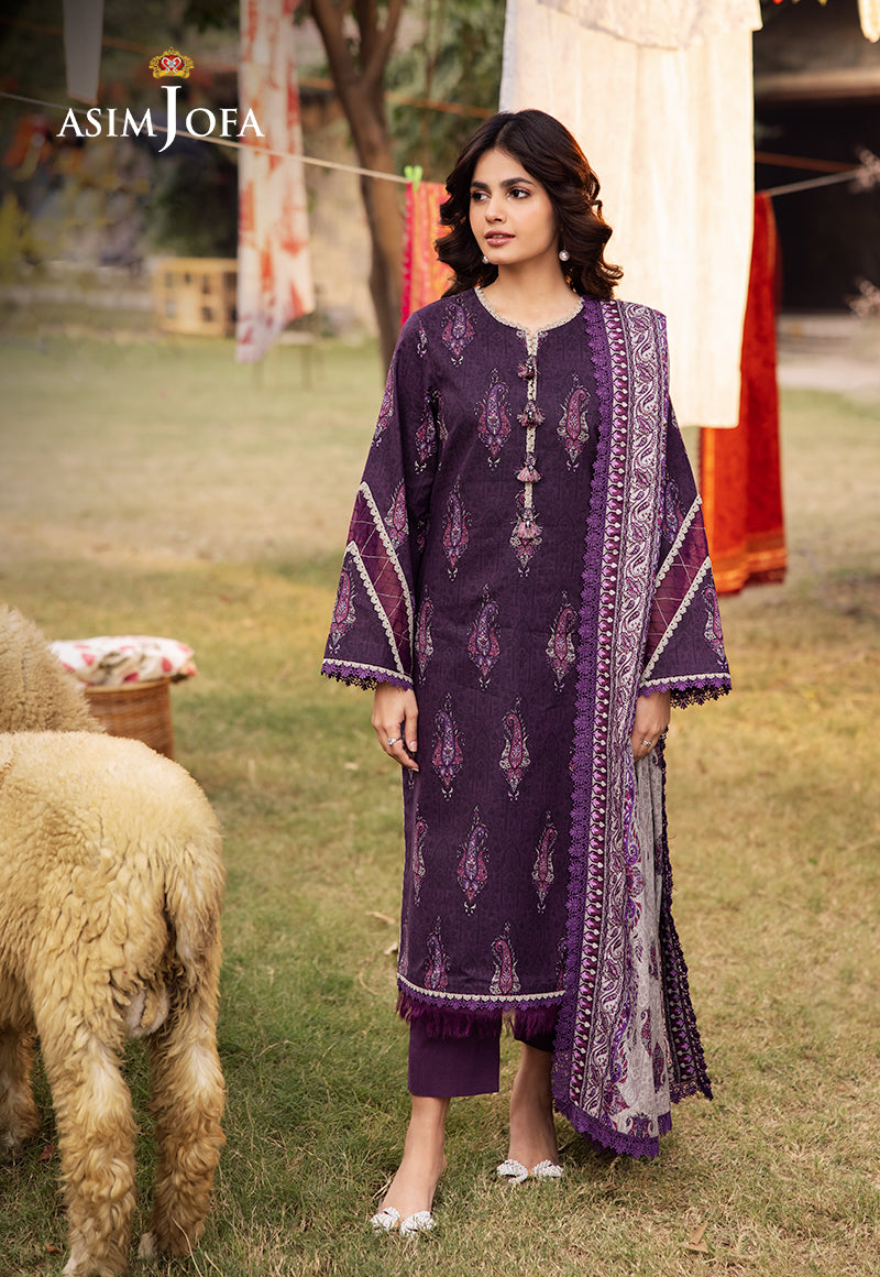 Asim Jofa | Prints Drop 2 | AJUBJ-27 - Designer Dress with Intricate embroidery and embellishments. Shop elegent wedding dress at Maria Faisal.