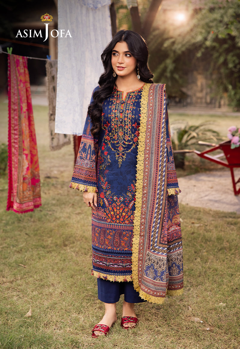 Asim Jofa | Prints Drop 2 | AJUBJ-08 - Designer Dress with Intricate embroidery and embellishments. Shop elegent wedding dress at Maria Faisal.