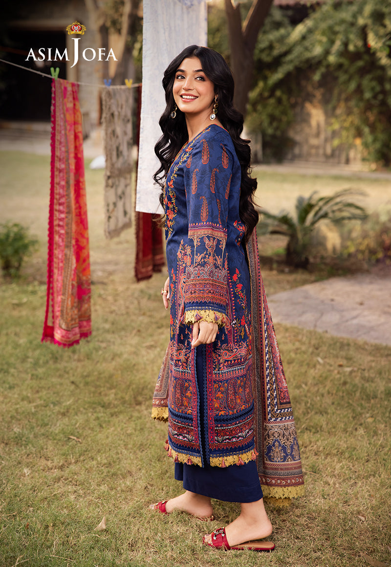 Asim Jofa | Prints Drop 2 | AJUBJ-08 - Designer Dress with Intricate embroidery and embellishments. Shop elegent wedding dress at Maria Faisal.