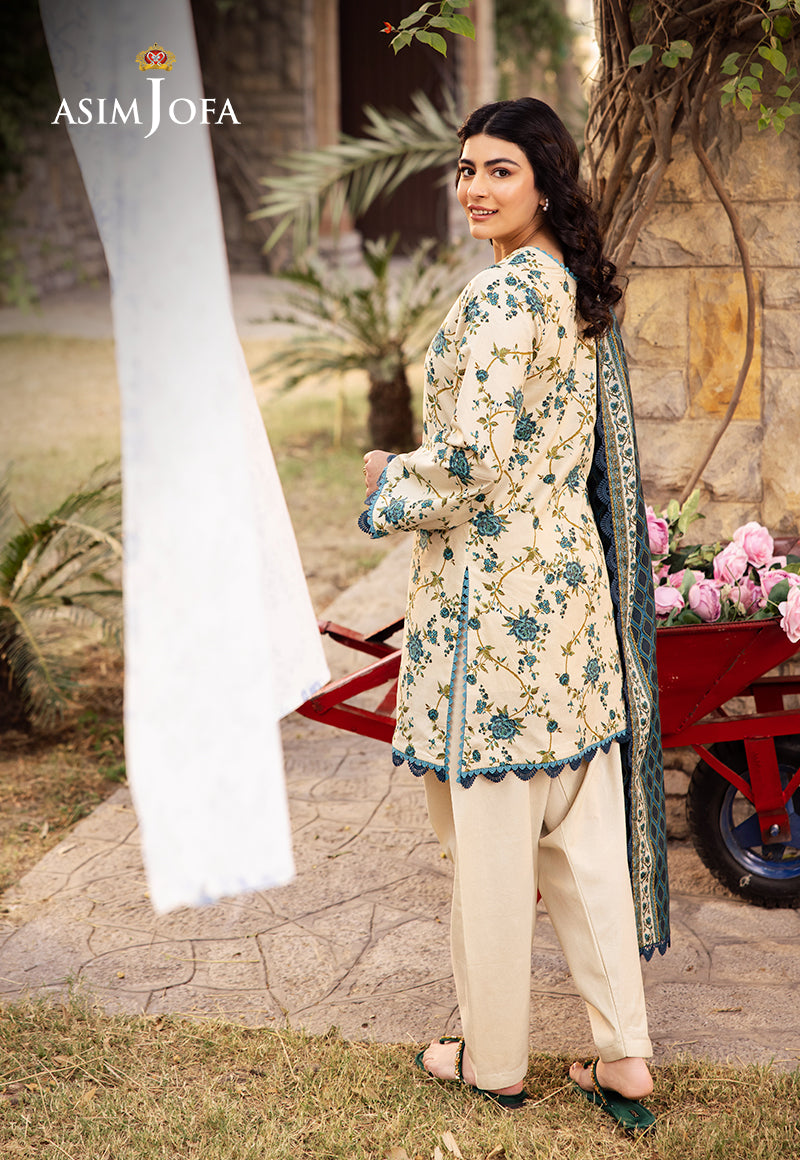 Asim Jofa | Prints Drop 2 | AJUBJ-34 - Designer Dress with Intricate embroidery and embellishments. Shop elegent wedding dress at Maria Faisal.