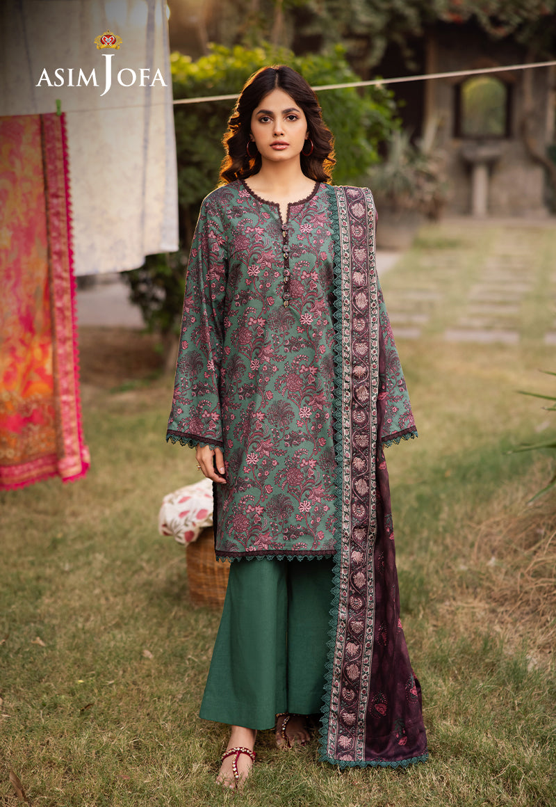 Asim Jofa | Prints Drop 2 | AJUBJ-32 - Designer Dress with Intricate embroidery and embellishments. Shop elegent wedding dress at Maria Faisal.
