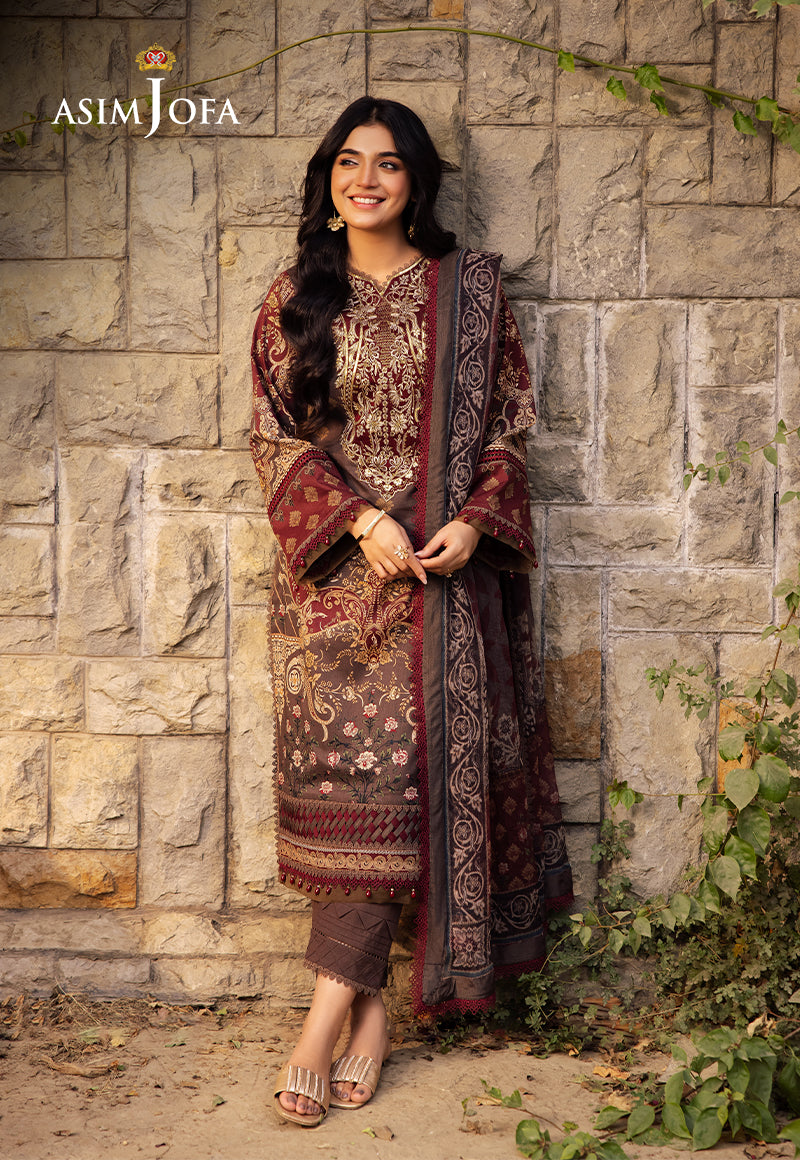 Asim Jofa | Prints Drop 2 | AJUBJ-01 - Designer Dress with Intricate embroidery and embellishments. Shop elegent wedding dress at Maria Faisal.