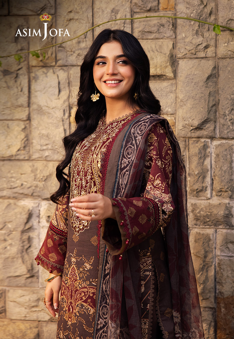 Asim Jofa | Prints Drop 2 | AJUBJ-01 - Designer Dress with Intricate embroidery and embellishments. Shop elegent wedding dress at Maria Faisal.