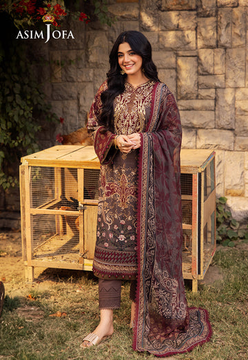 Asim Jofa | Prints Drop 2 | AJUBJ-01 - Designer Dress with Intricate embroidery and embellishments. Shop elegent wedding dress at Maria Faisal.