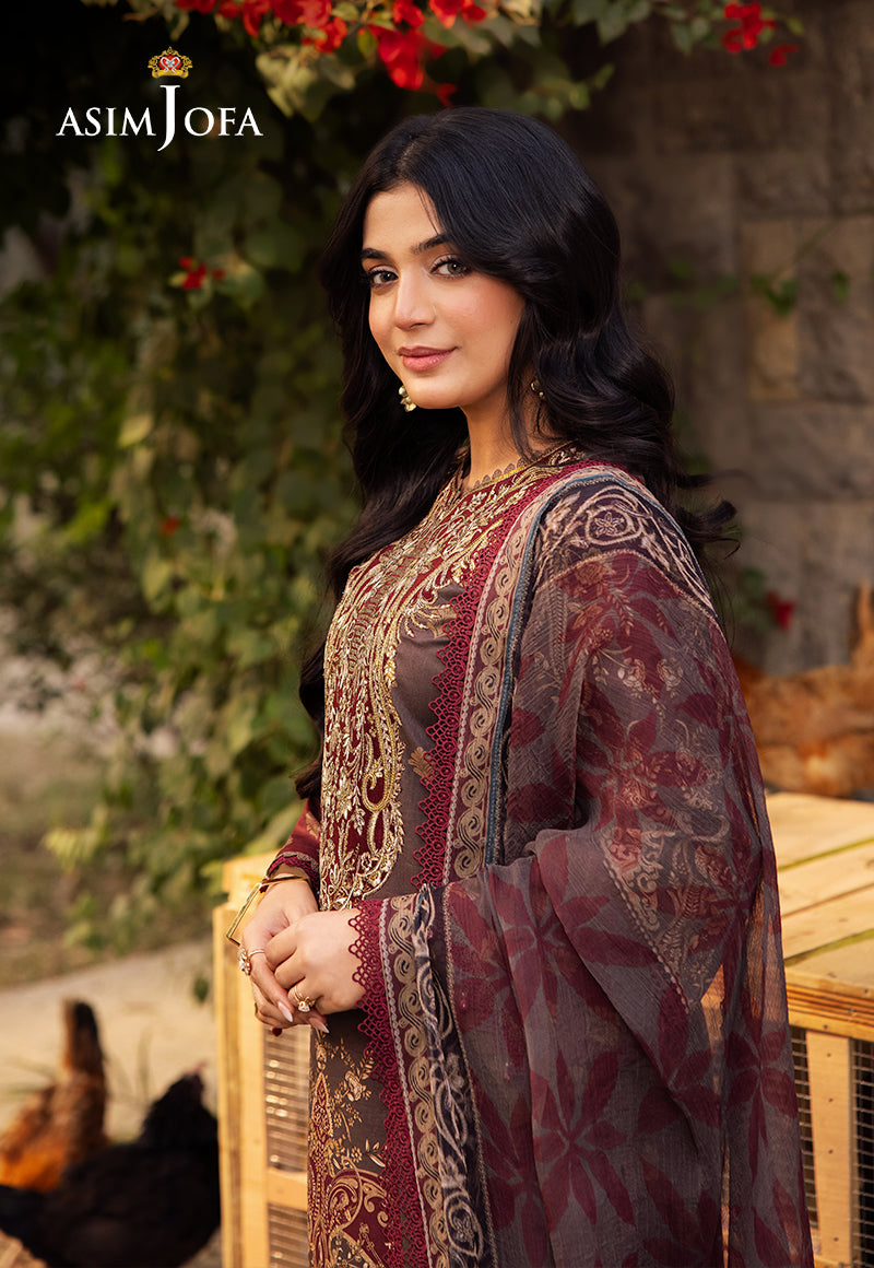 Asim Jofa | Prints Drop 2 | AJUBJ-01 - Designer Dress with Intricate embroidery and embellishments. Shop elegent wedding dress at Maria Faisal.