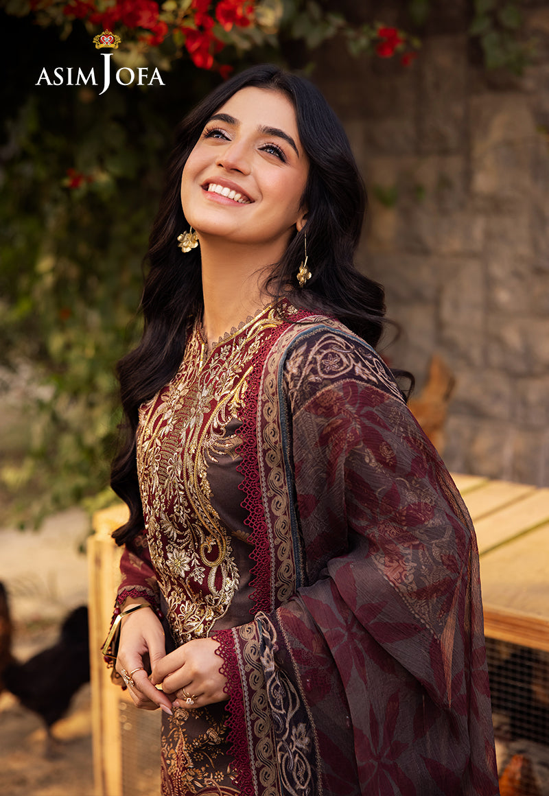 Asim Jofa | Prints Drop 2 | AJUBJ-01 - Designer Dress with Intricate embroidery and embellishments. Shop elegent wedding dress at Maria Faisal.