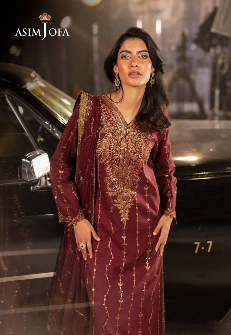 Asim Jofa | Luxury Festive Rejoice | AJLFF-04 by Maria Faisal - Registered Vendor of : Asim Jofa - type : Ladies Clothes - 100% original wedding dresses
