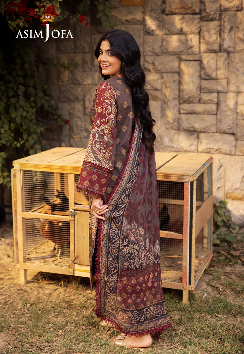 Asim Jofa | Prints Drop 2 | AJUBJ-01 - Designer Dress with Intricate embroidery and embellishments. Shop elegent wedding dress at Maria Faisal.