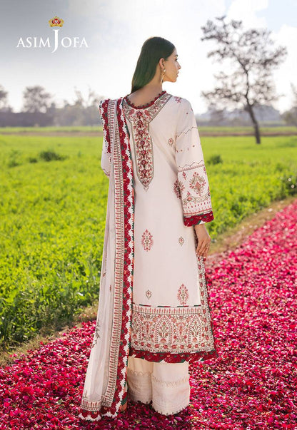 Asim Jofa | Luxury Lawn 25 | AJELL-08 by Maria Faisal - Registered Vendor of : Asim Jofa - type : Ladies Clothes - 100% original wedding dresses