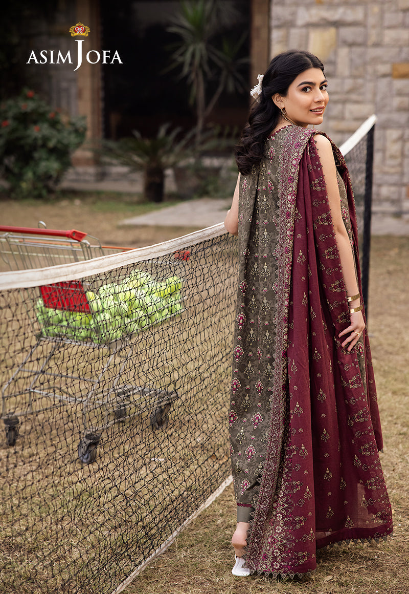 Asim Jofa | Prints Drop 2 |AJUBJ-29 - Designer Dress with Intricate embroidery and embellishments. Shop elegent wedding dress at Maria Faisal.
