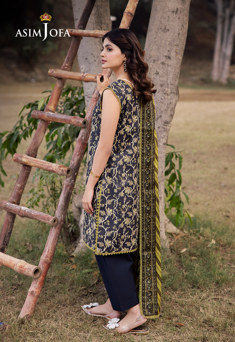 Asim Jofa | Prints Drop 2 | AJUBJ-26 - Designer Dress with Intricate embroidery and embellishments. Shop elegent wedding dress at Maria Faisal.