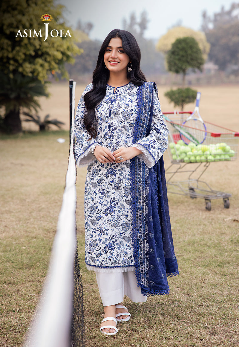 Asim Jofa | Prints Drop 2 | AJUBJ-35 - Designer Dress with Intricate embroidery and embellishments. Shop elegent wedding dress at Maria Faisal.