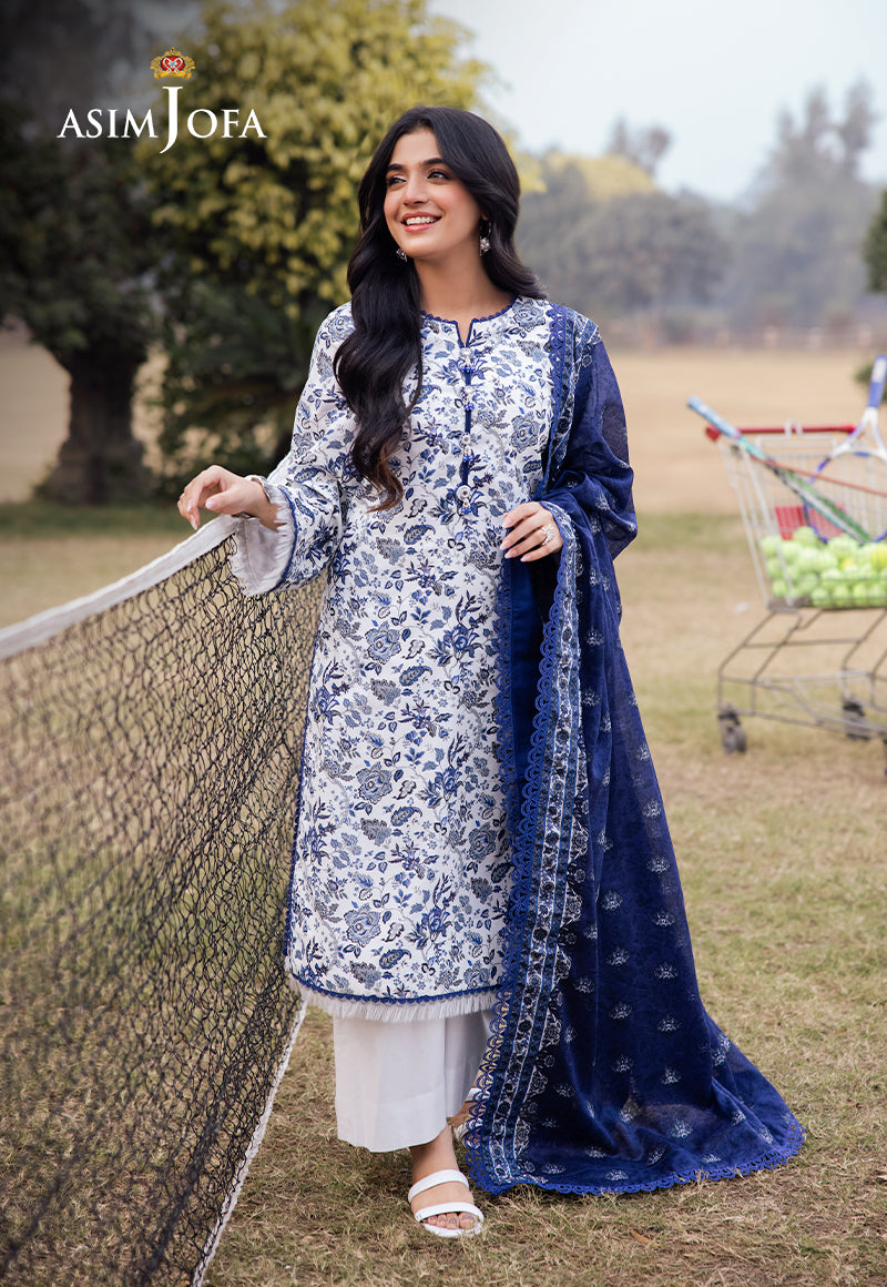 Asim Jofa | Prints Drop 2 | AJUBJ-35 - Designer Dress with Intricate embroidery and embellishments. Shop elegent wedding dress at Maria Faisal.