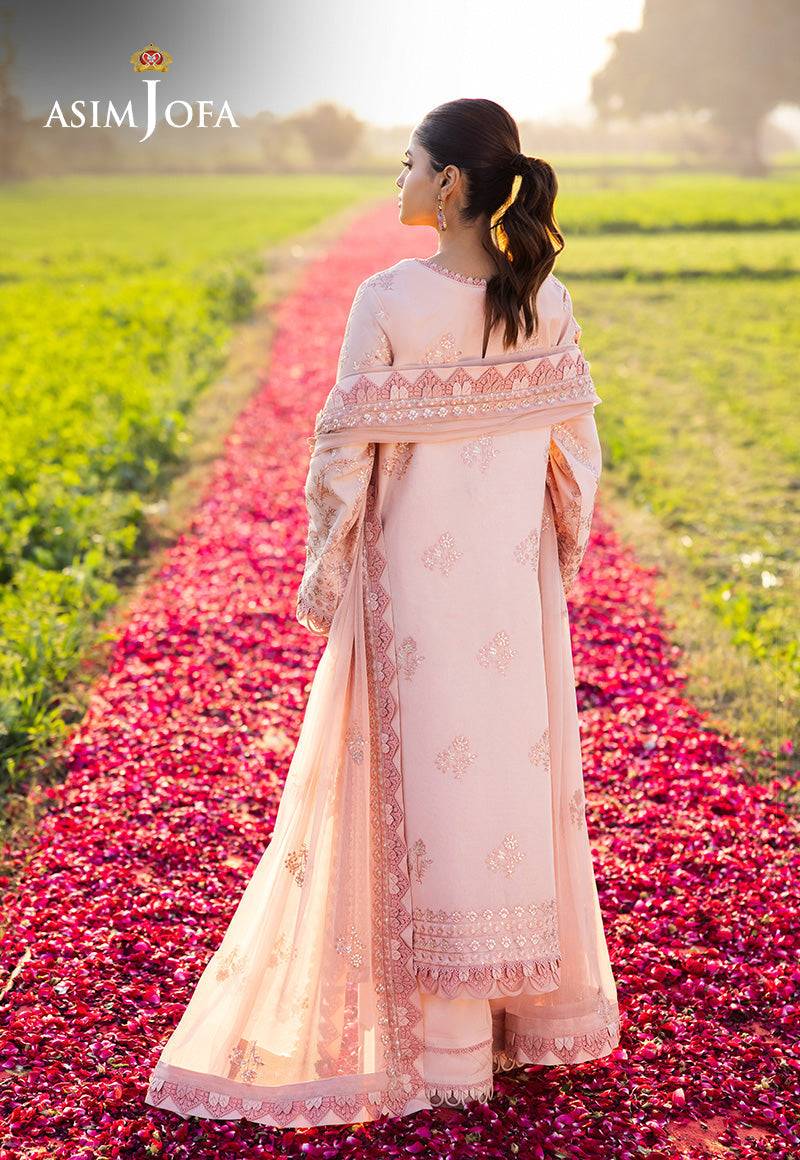 Asim Jofa | Luxury Lawn 25 | AJELL-15 by Maria Faisal - Registered Vendor of : Asim Jofa - type : Ladies Clothes - 100% original wedding dresses