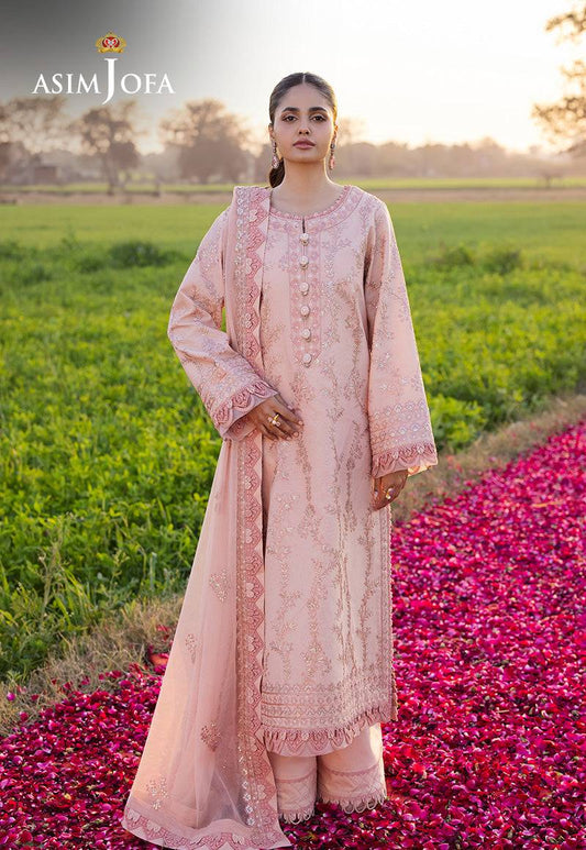 Asim Jofa | Luxury Lawn 25 | AJELL-15 by Maria Faisal - Registered Vendor of : Asim Jofa - type : Ladies Clothes - 100% original wedding dresses