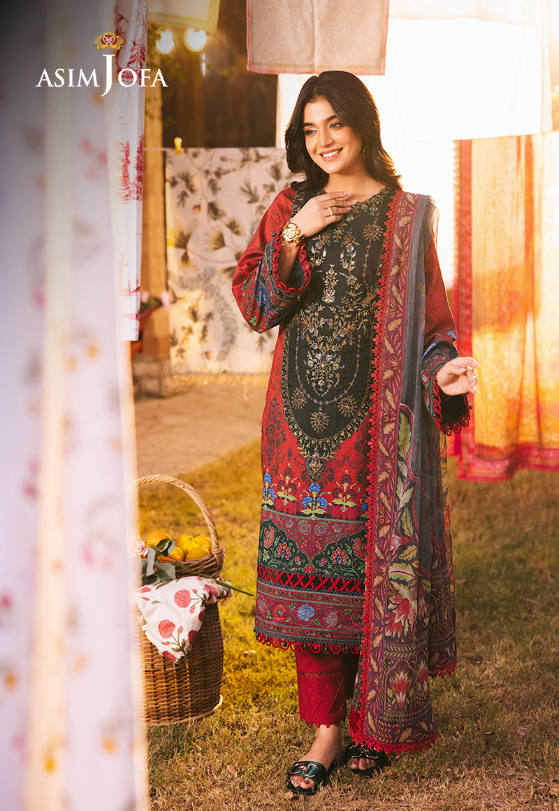 Asim Jofa | Prints Drop 2 | AJUBJ-06 - Designer Dress with Intricate embroidery and embellishments. Shop elegent wedding dress at Maria Faisal.