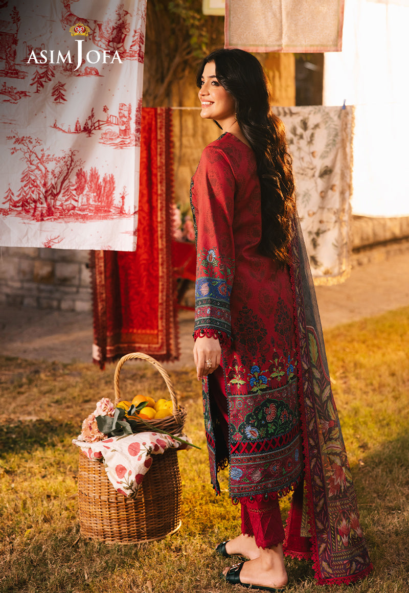 Asim Jofa | Prints Drop 2 | AJUBJ-06 - Designer Dress with Intricate embroidery and embellishments. Shop elegent wedding dress at Maria Faisal.