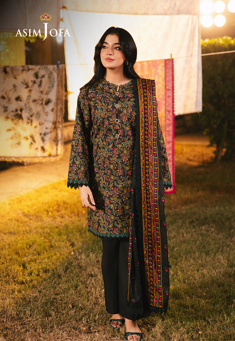 Asim Jofa | Prints Drop 2 | AJUBJ-25 - Designer Dress with Intricate embroidery and embellishments. Shop elegent wedding dress at Maria Faisal.