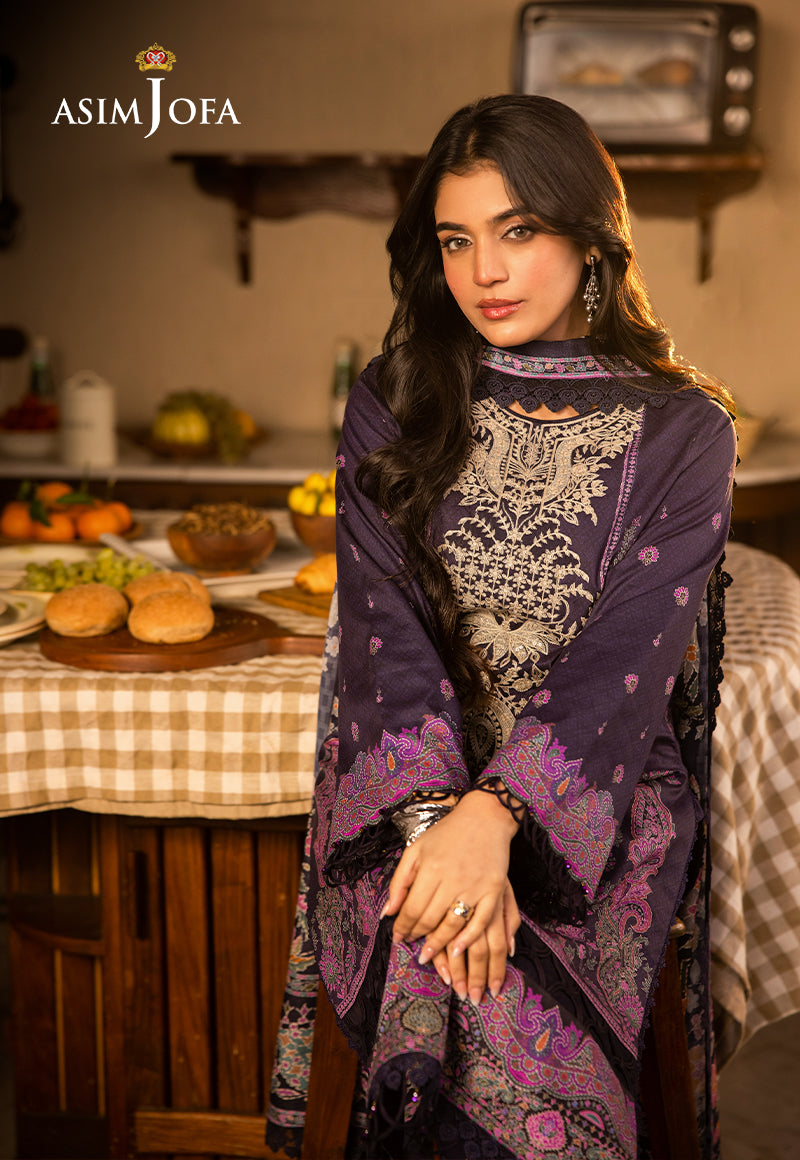 Asim Jofa | Prints Drop 2 | AJUBJ-07 - Designer Dress with Intricate embroidery and embellishments. Shop elegent wedding dress at Maria Faisal.