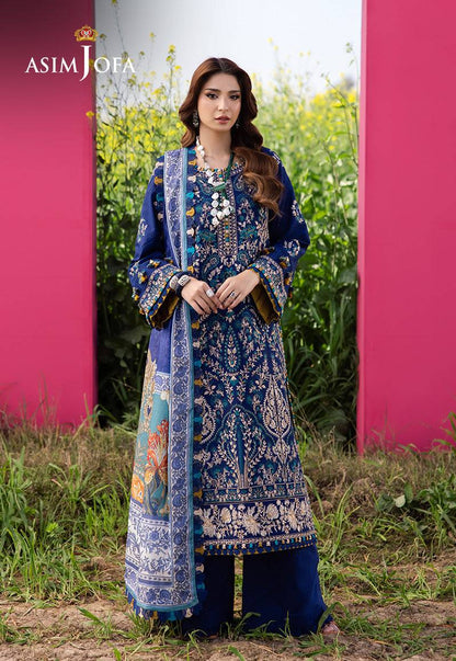 Asim Jofa | Luxury Lawn 25 | AJELL-11 by Maria Faisal - Registered Vendor of : Asim Jofa - type : Ladies Clothes - 100% original wedding dresses