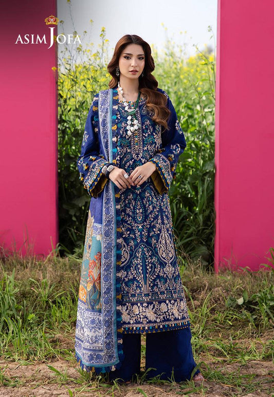 Asim Jofa | Luxury Lawn 25 | AJELL-11 by Maria Faisal - Registered Vendor of : Asim Jofa - type : Ladies Clothes - 100% original wedding dresses
