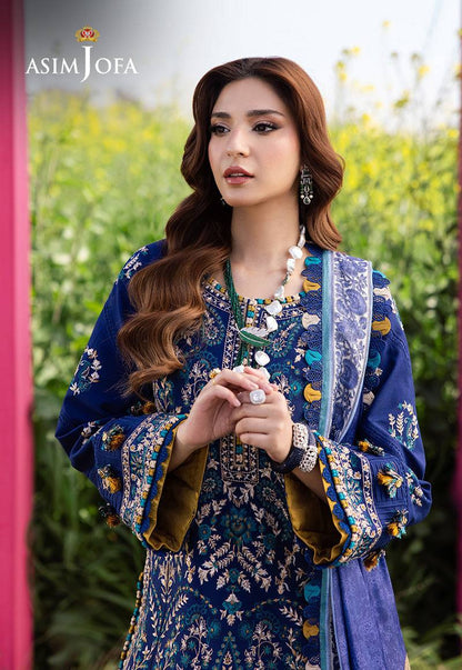 Asim Jofa | Luxury Lawn 25 | AJELL-11 by Maria Faisal - Registered Vendor of : Asim Jofa - type : Ladies Clothes - 100% original wedding dresses