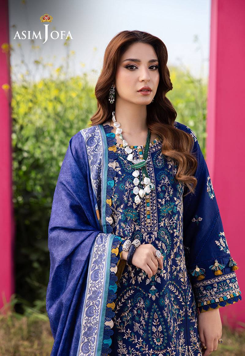 Asim Jofa | Luxury Lawn 25 | AJELL-11 by Maria Faisal - Registered Vendor of : Asim Jofa - type : Ladies Clothes - 100% original wedding dresses