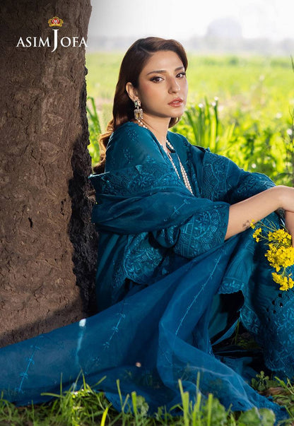 Asim Jofa | Luxury Lawn 25 | AJELL-17 by Maria Faisal - Registered Vendor of : Asim Jofa - type : Ladies Clothes - 100% original wedding dresses