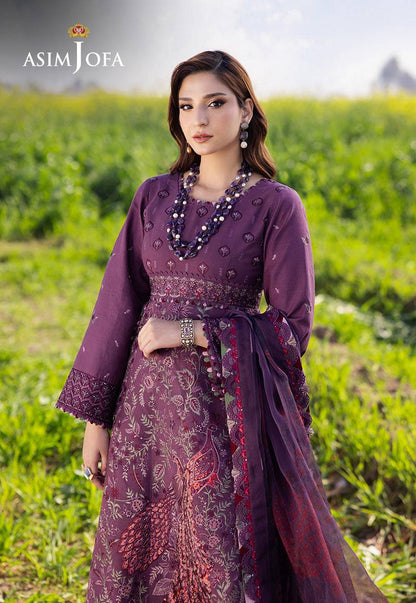 Asim Jofa | Luxury Lawn 25 | AJELL-18 by Maria Faisal - Registered Vendor of : Asim Jofa - type : Ladies Clothes - 100% original wedding dresses