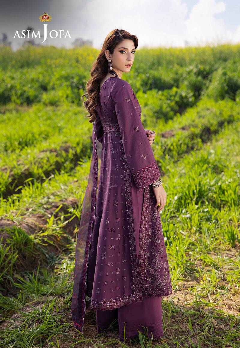 Asim Jofa | Luxury Lawn 25 | AJELL-18 by Maria Faisal - Registered Vendor of : Asim Jofa - type : Ladies Clothes - 100% original wedding dresses