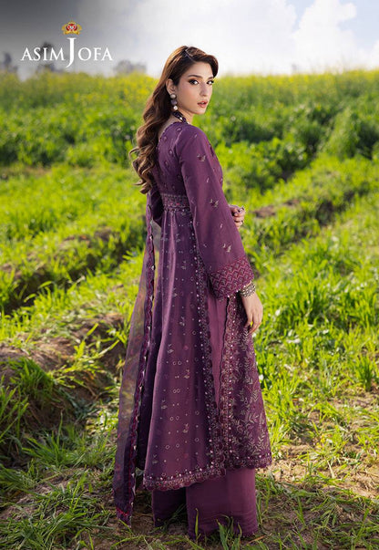 Asim Jofa | Luxury Lawn 25 | AJELL-18 by Maria Faisal - Registered Vendor of : Asim Jofa - type : Ladies Clothes - 100% original wedding dresses