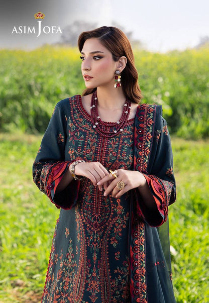 Asim Jofa | Luxury Lawn 25 | AJELL-04 by Maria Faisal - Registered Vendor of : Asim Jofa - type : Ladies Clothes - 100% original wedding dresses